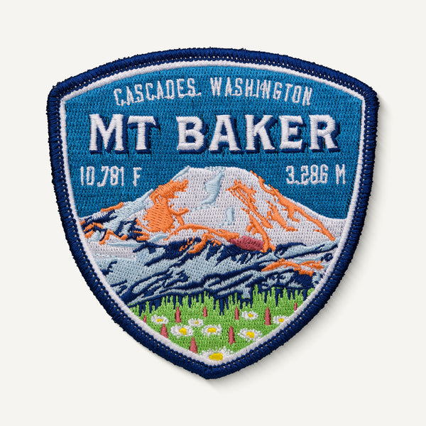 Mt Baker Cascades Washington Travel Patch