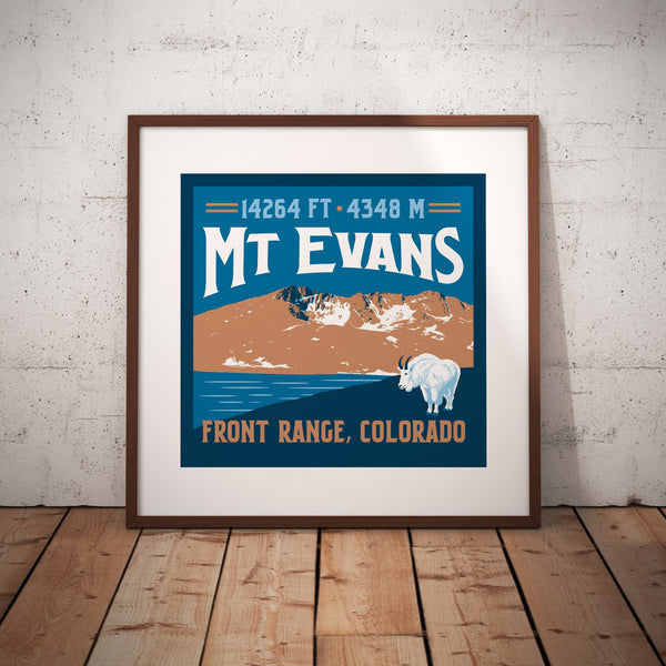 Mt. Evans Colorado 14er Giclee Art Print