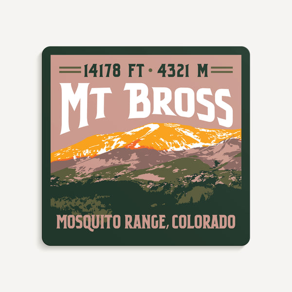 Mt Bross Colorado 14er Sticker