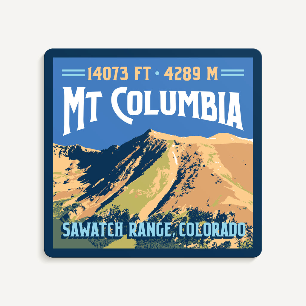 Mt Columbia Colorado 14er Sticker