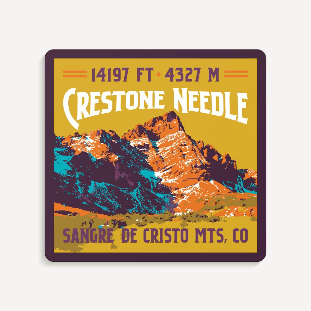 Crestone Needle Colorado 14er Sticker