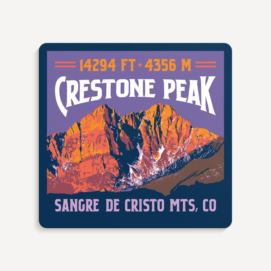 Crestone Peak Colorado 14er Sticker