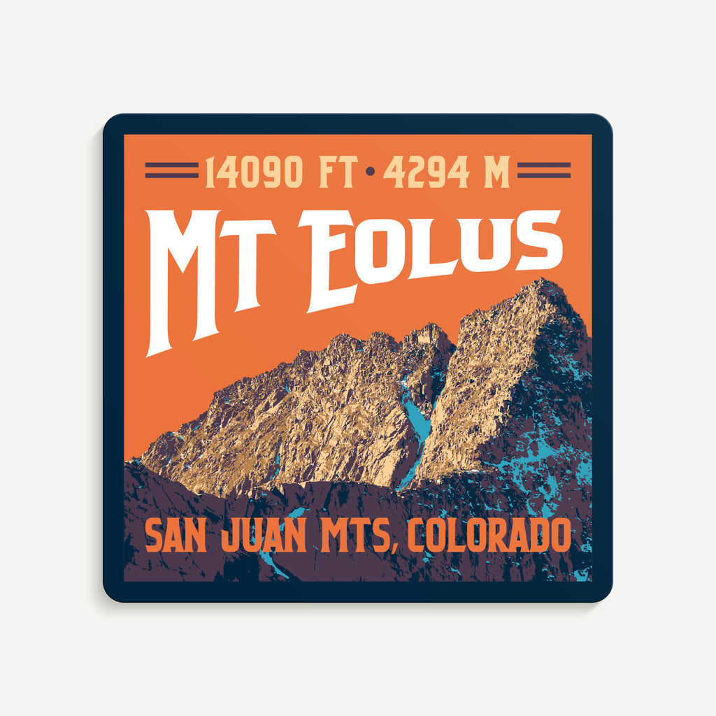 Mt Eolus Colorado 14er Sticker