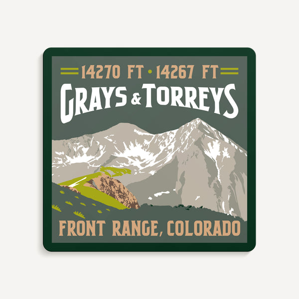 Grays & Torreys Peaks Colorado 14er Sticker