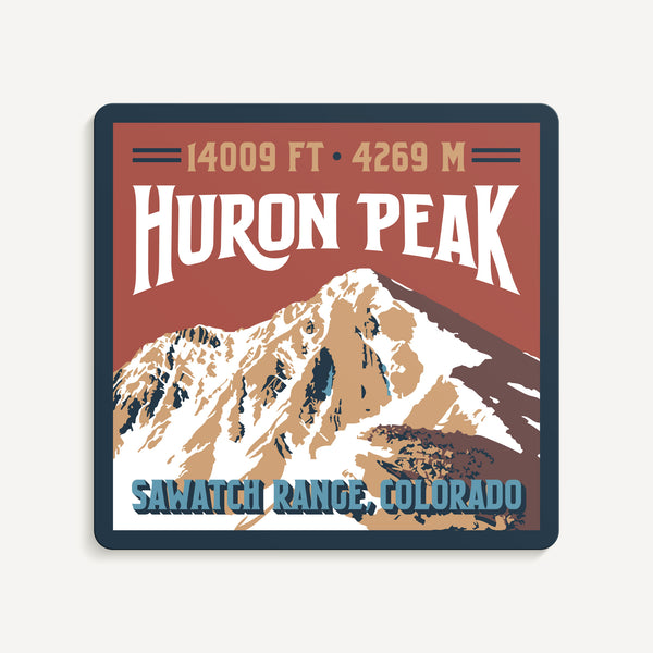 Huron Peak Colorado 14er Sticker