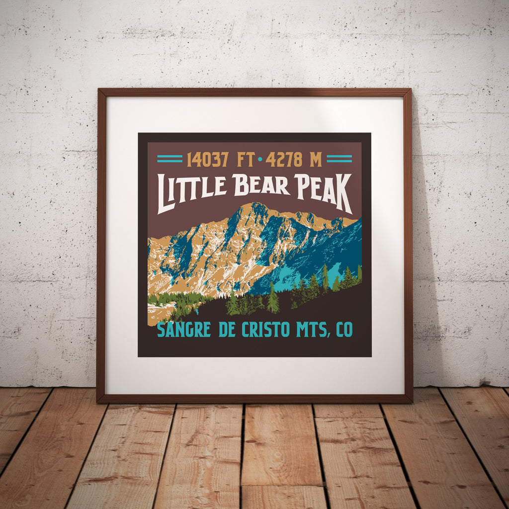 Little Bear Peak Colorado 14er Giclee Art Print
