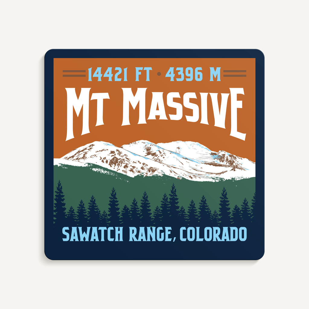 Mt Massive Colorado 14er Sticker