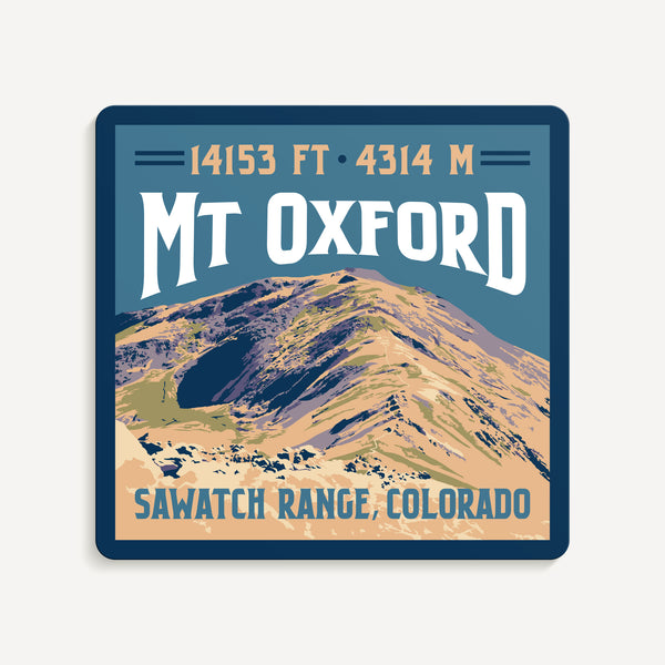 Mt Oxford Colorado 14er Sticker