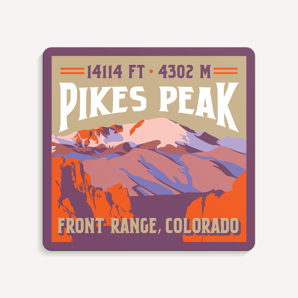 Pikes Peak Colorado 14er Sticker