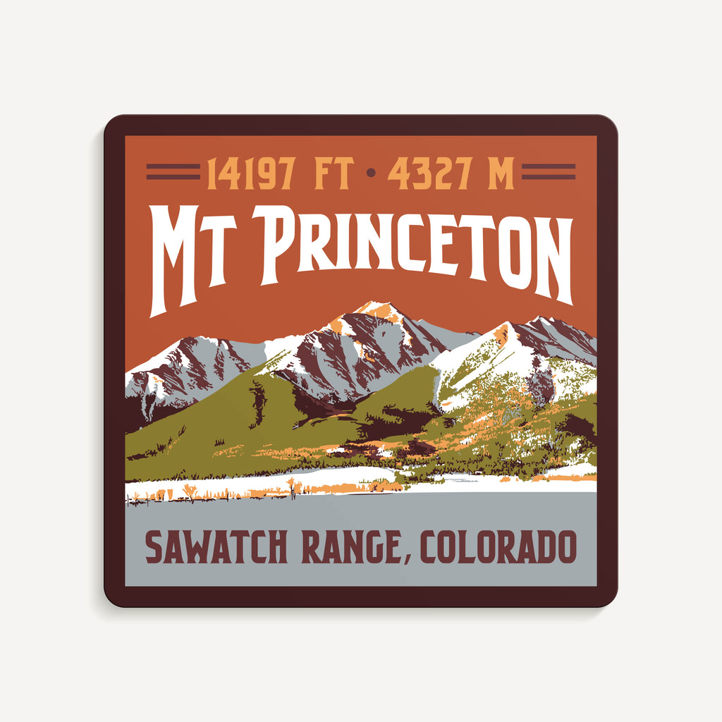 Mt. Princeton Colorado 14er Sticker