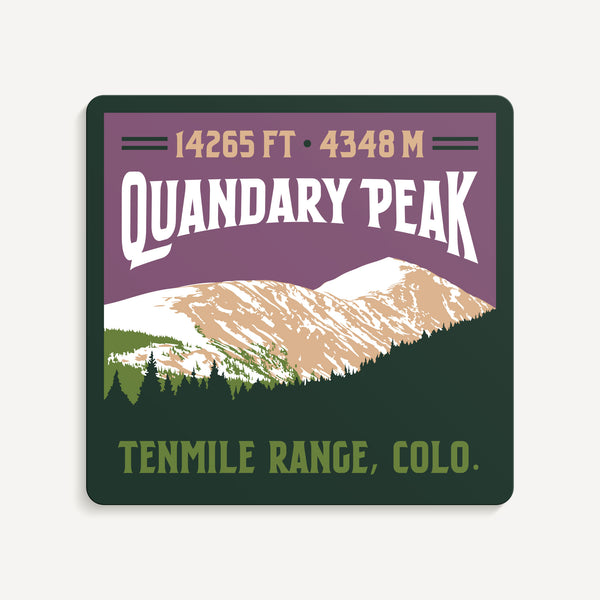 Quandary Peak Colorado 14er Sticker