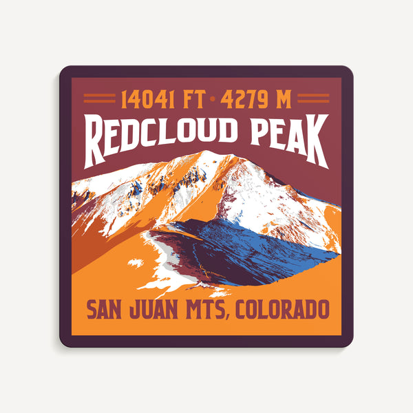 Redcloud Peak Colorado 14er Sticker