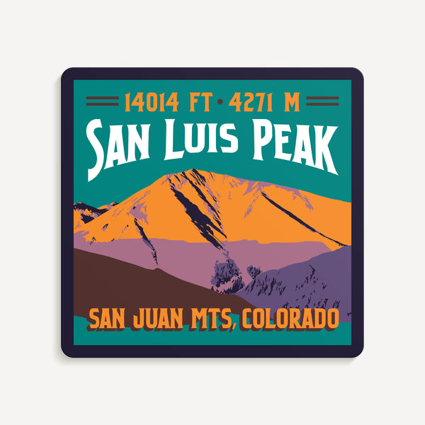 San Luis Peak Colorado 14er Sticker