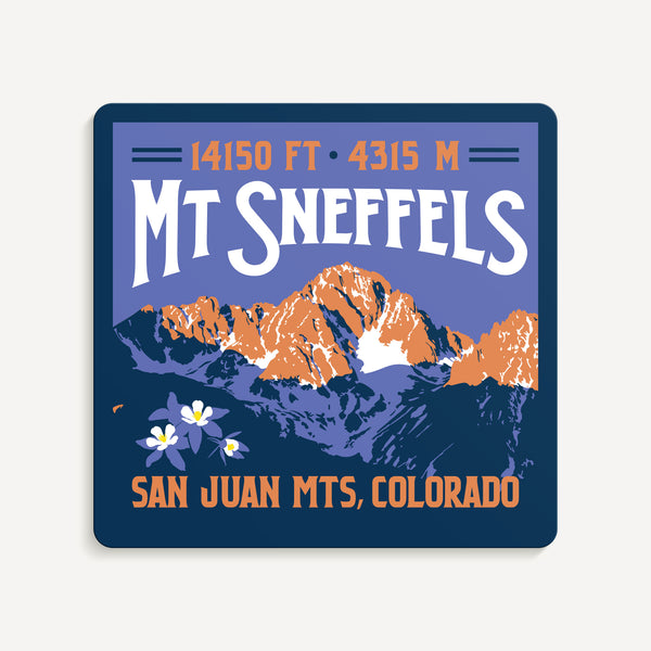 Mt Sneffels Colorado 14er Sticker