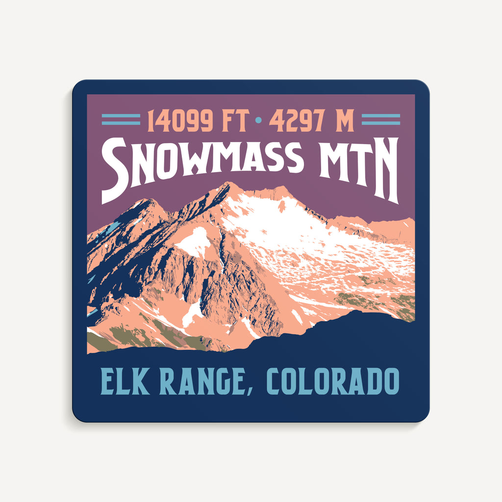 Snowmass Mountain Colorado 14er Sticker