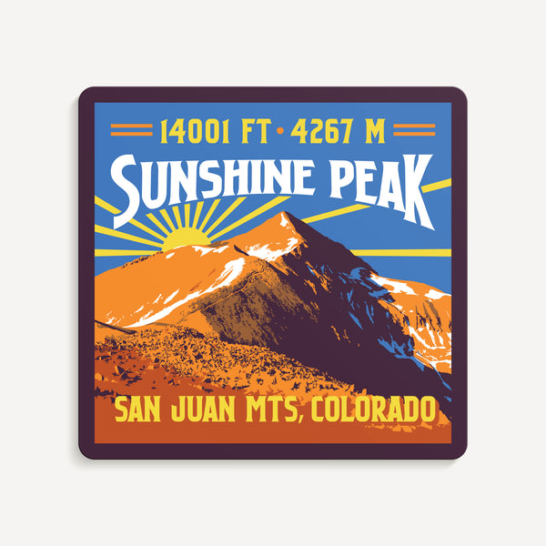Sunshine Peak Colorado 14er Sticker