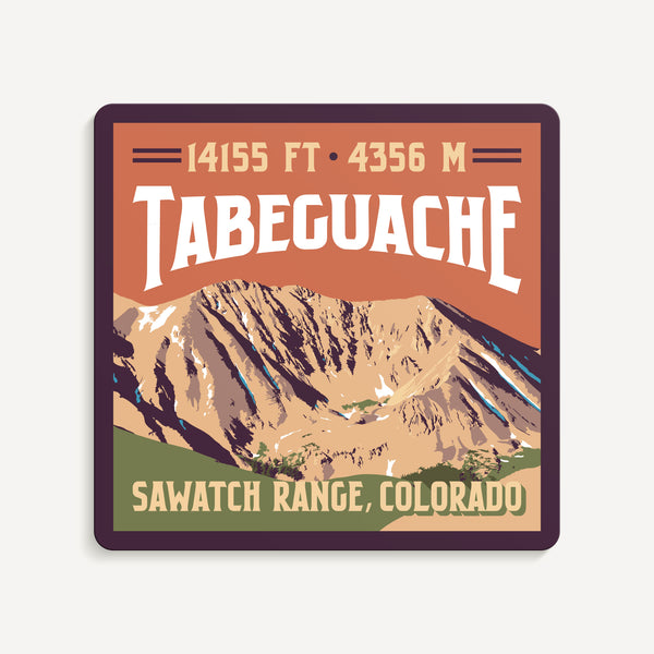 Tabeguache Peak Colorado 14er Sticker