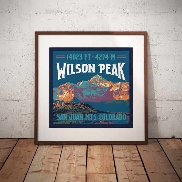 Wilson Peak Colorado 14er Print