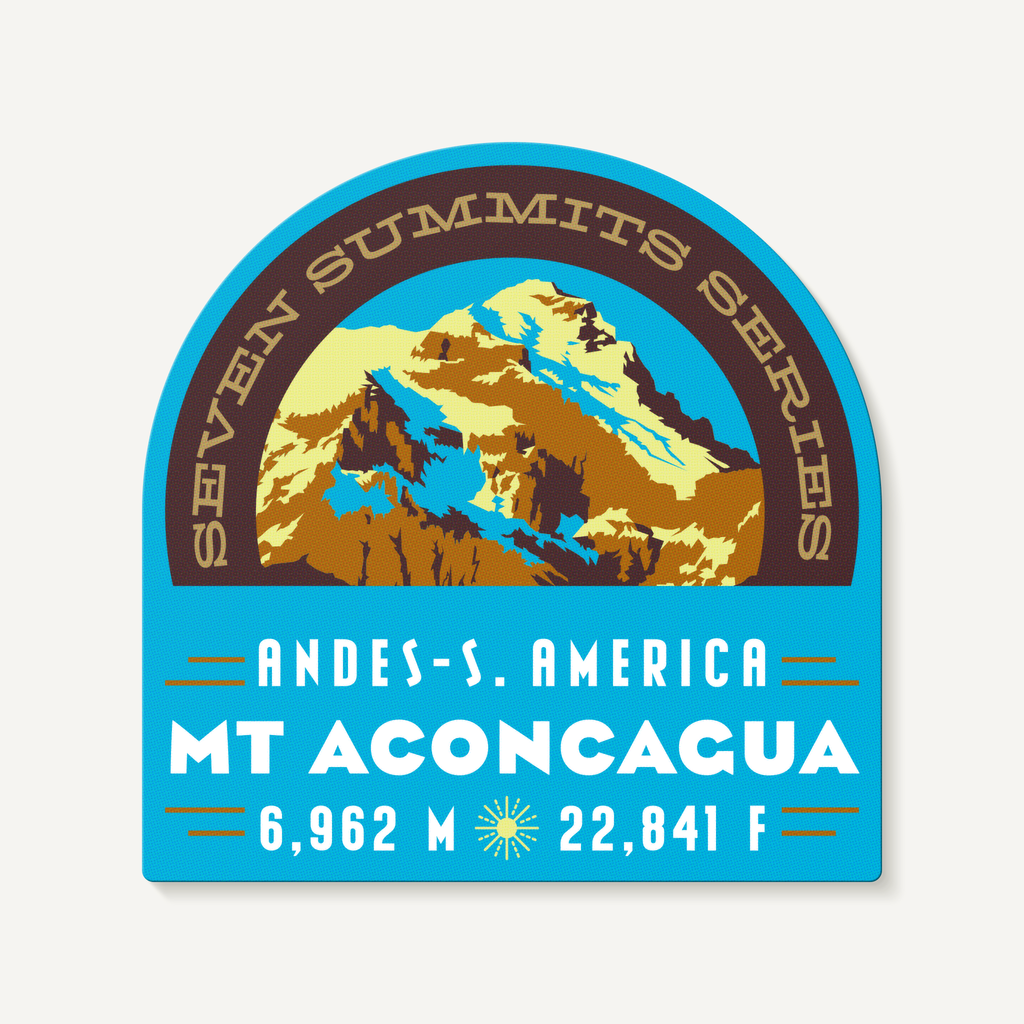 Mt Aconcagua Seven Summits Andes South America Decal Sticker