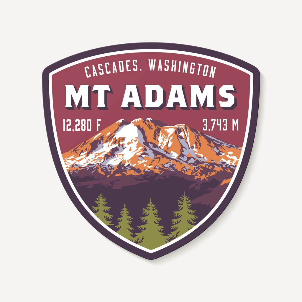 Mt. Adams Cascades Washington Decal Sticker