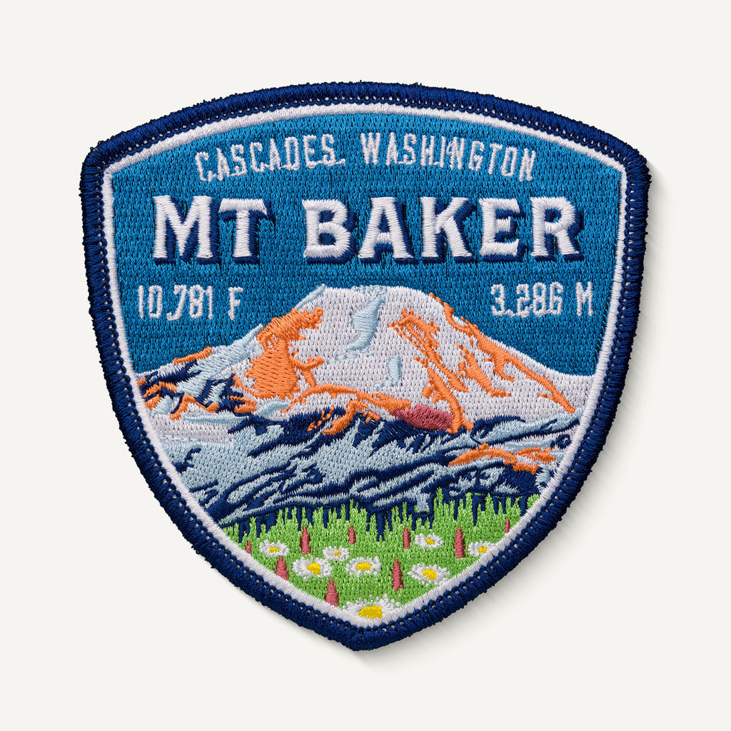Mt Baker Cascades Washington Travel Patch