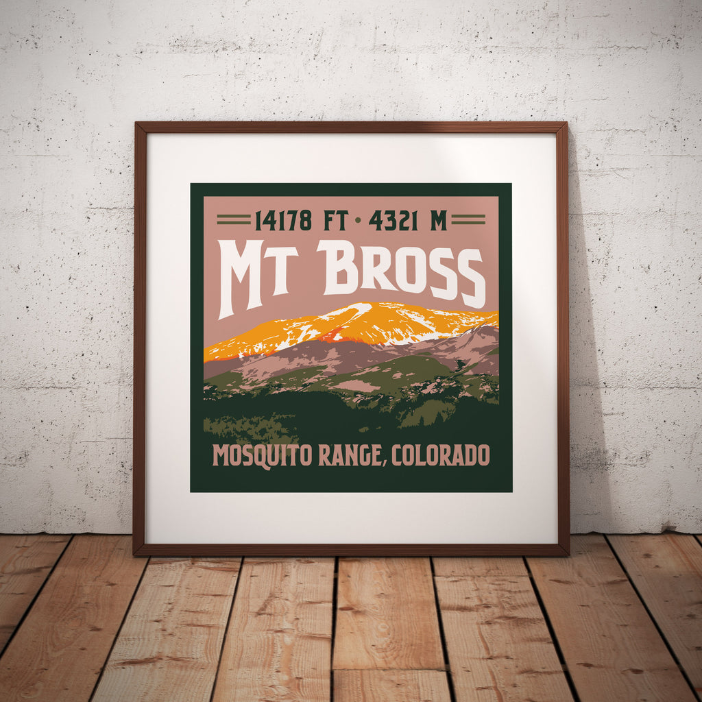 Mt. Bross Colorado 14er Print