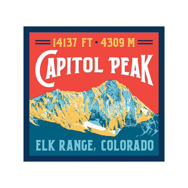Capitol Peak Colorado 14er Print