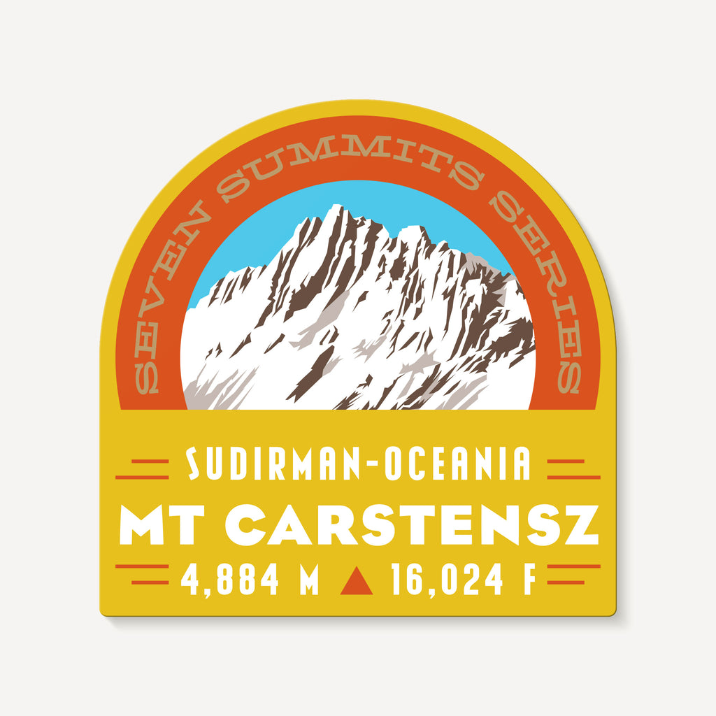 Carstensz Pyramid Seven Summits Mountain Travel Decal Sticker