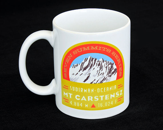 Mt. Carstensz Seven Summits Coffee Mug