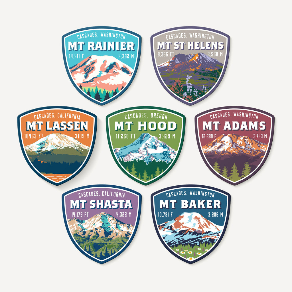 The Cascades Decal Sticker Collection