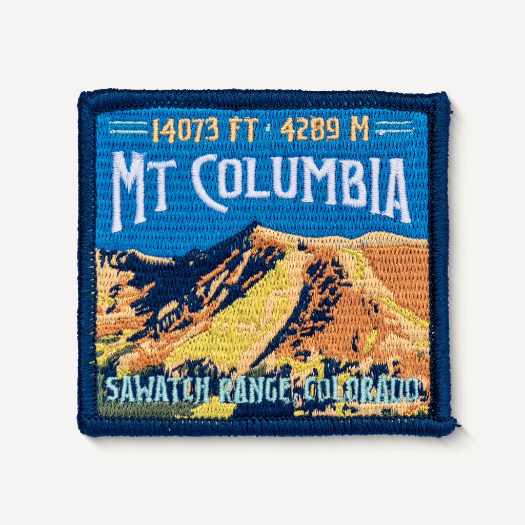 Mount Columbia Colorado 14er Embroidered Iron On Patch
