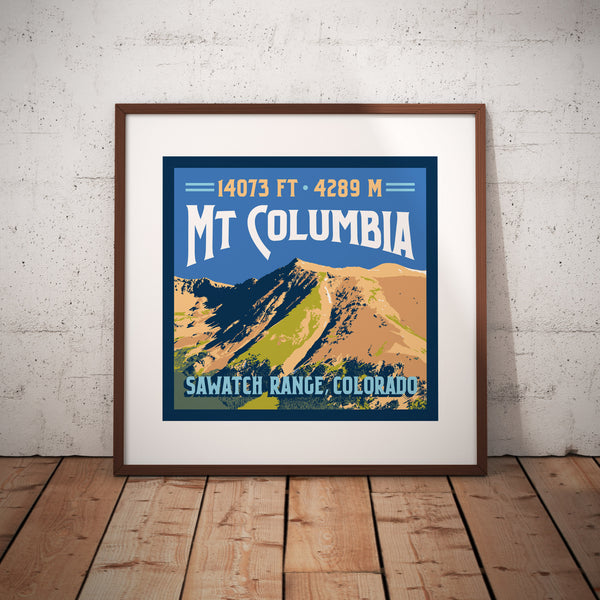 Mt. Columbia Colorado 14er Print