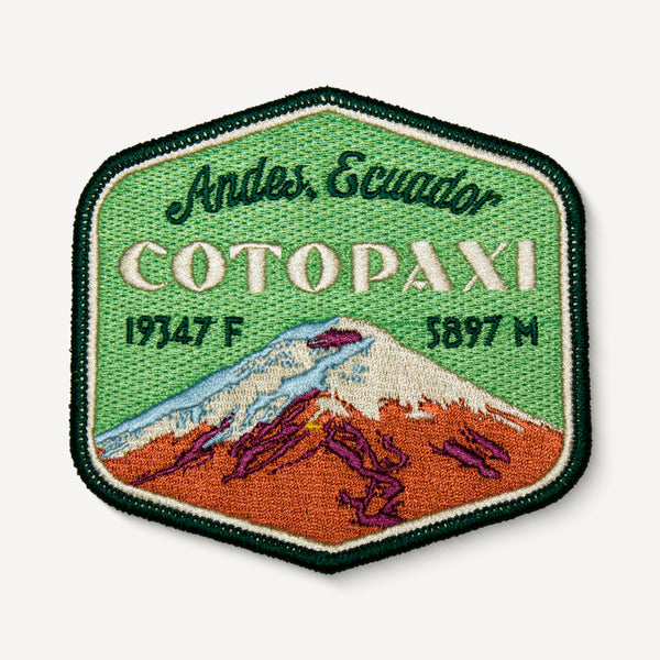 Cotopaxi Andes Ecuador Patch Embroidered Iron-on Mountain Travel
