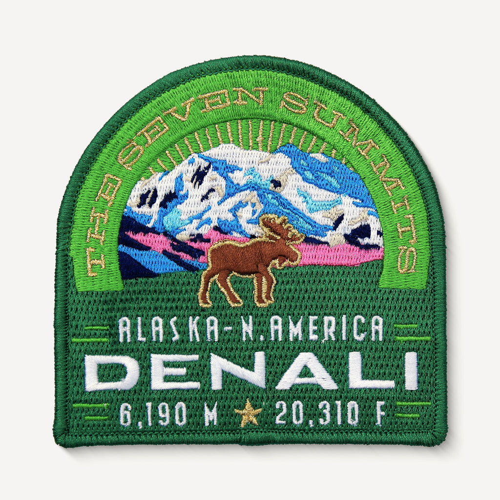 Denali Alaska Seven Summits Patch Embroidered Iron-on Mountain Travel