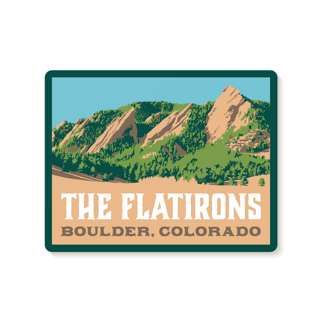 The Boulder Flatirons Travel Decal Sticker