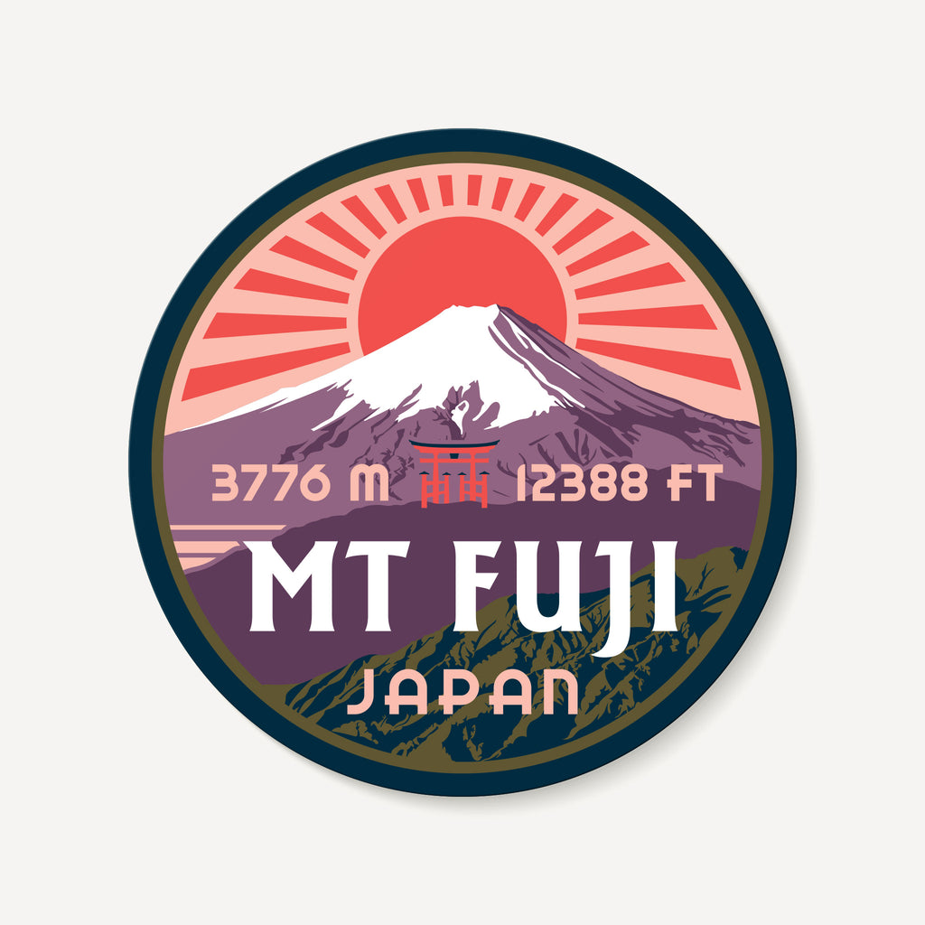 Mount Fuji Fujisan Japan Travel Decal Sticker