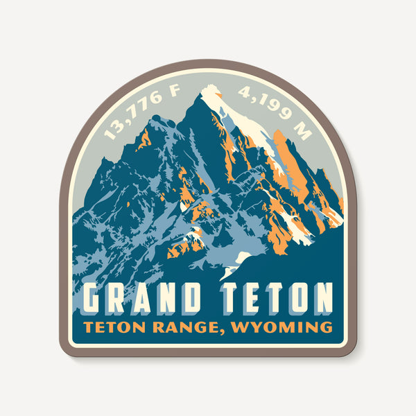 Grand Teton Wyoming Mountain Travel Decal Sticker
