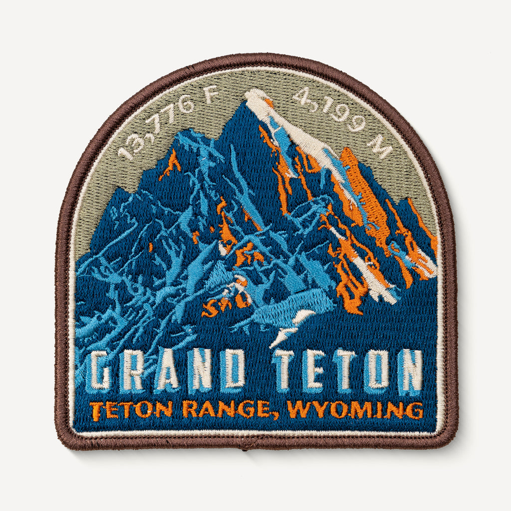 Grand Teton Wyoming Mountain Travel Patch