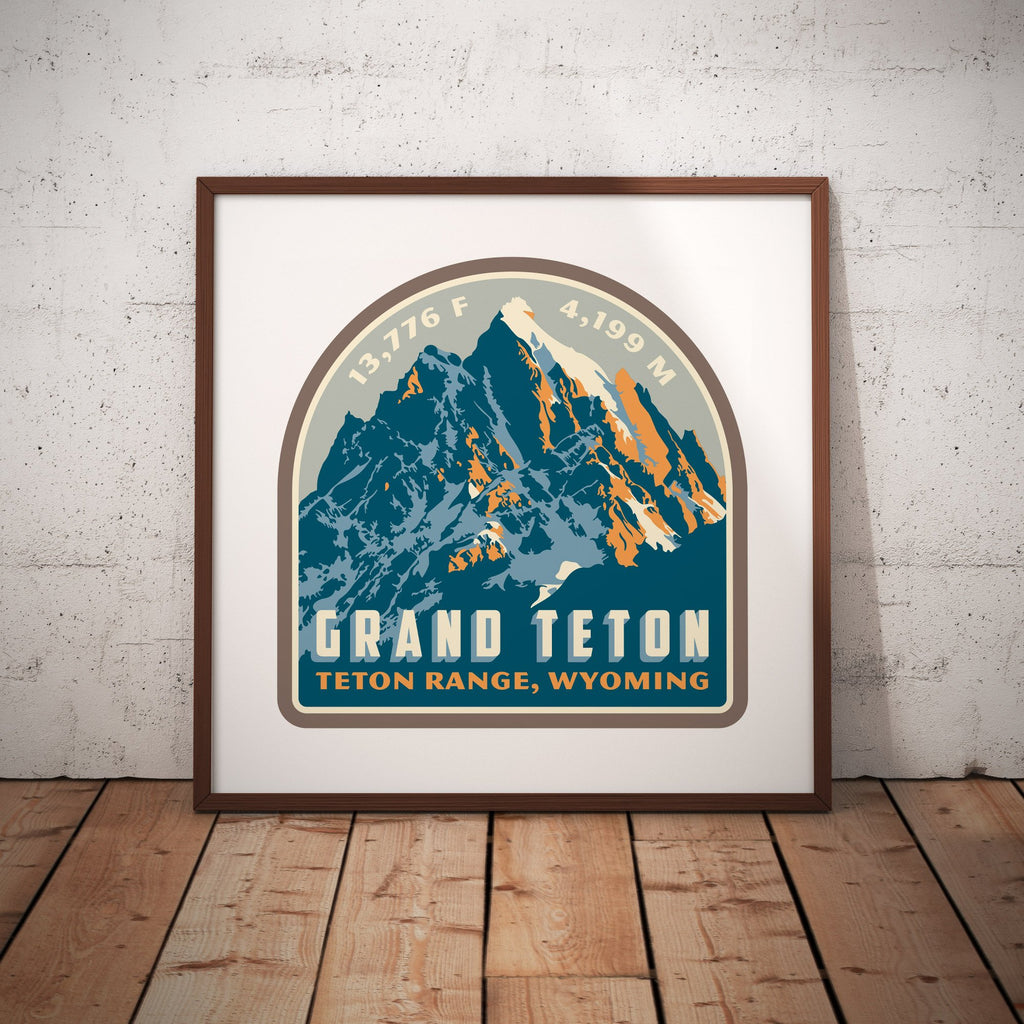 Grand Teton Wyoming Giclee Art Print