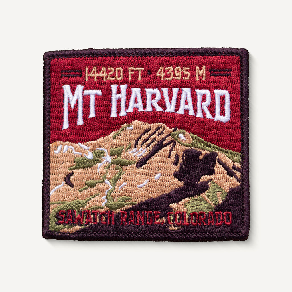 Mount Harvard Colorado 14er iron-on patch