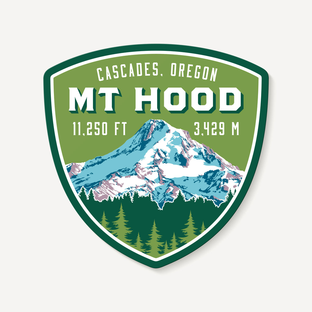 Mount Hood Oregon Cascades Mountain Travel Decal Sticker