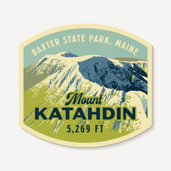 Mount Katahdin Maine Appalachian Trail Decal Sticker