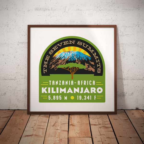 Kilimanjaro Tanzania Africa Seven Summits Giclee Art Print