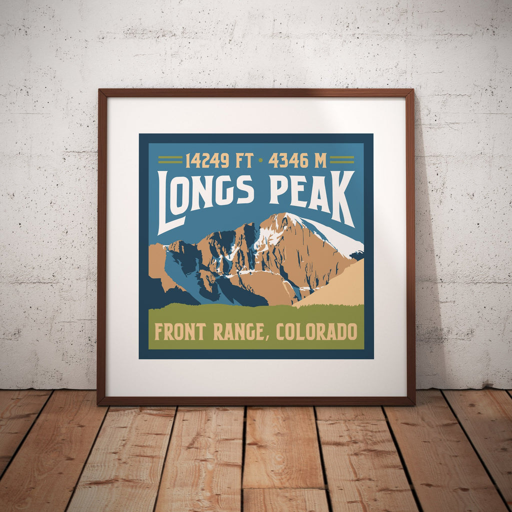 Longs Peak Colorado 14er Giclee Art Print