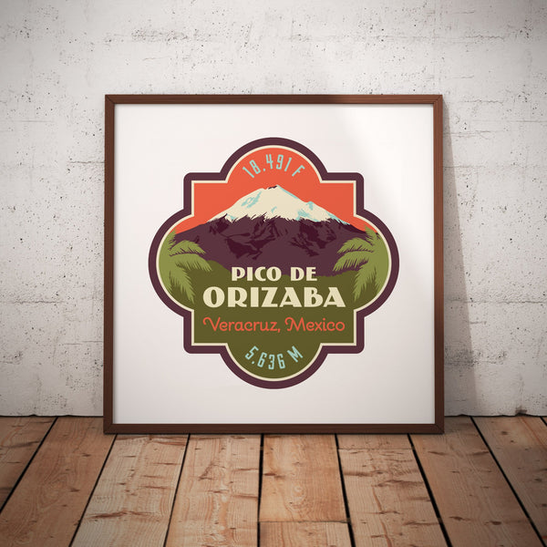 Pico de Orizaba Mexico Giclee Art Print