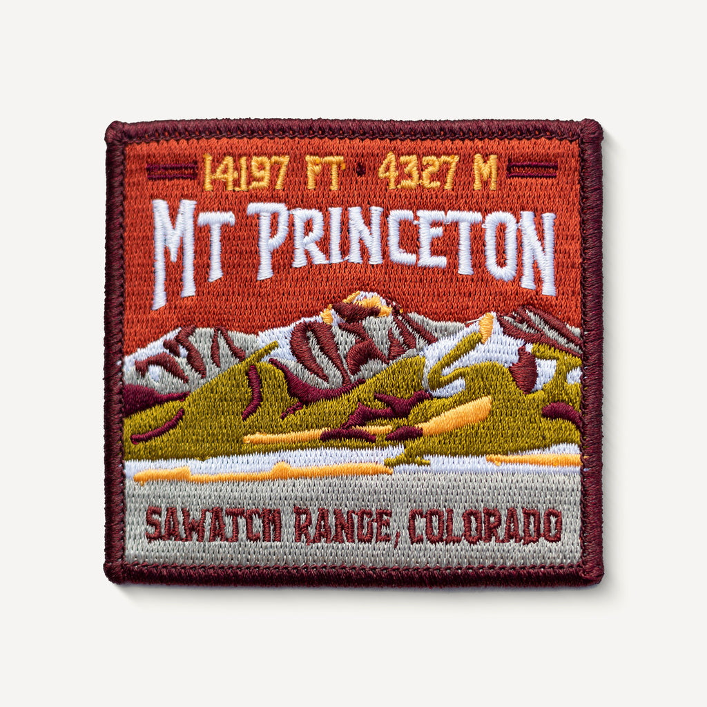 Mount Princeton Colorado 14er iron-on patch