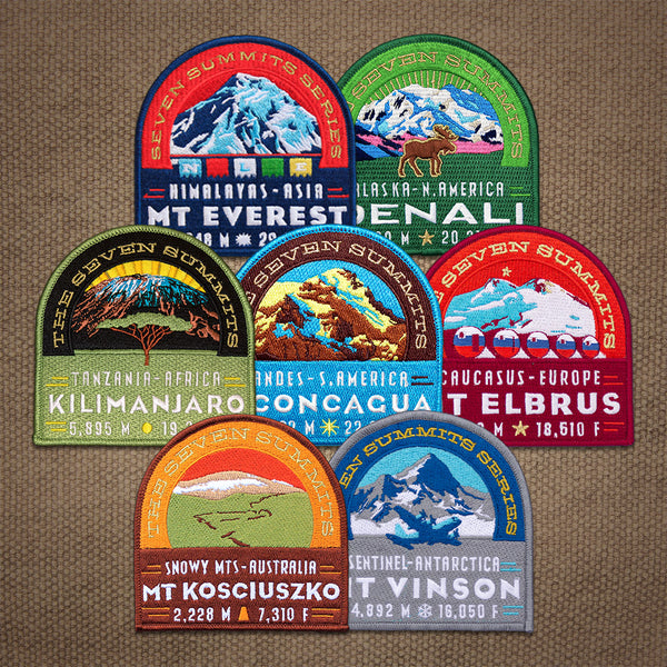 The Seven Summits Patch Collection