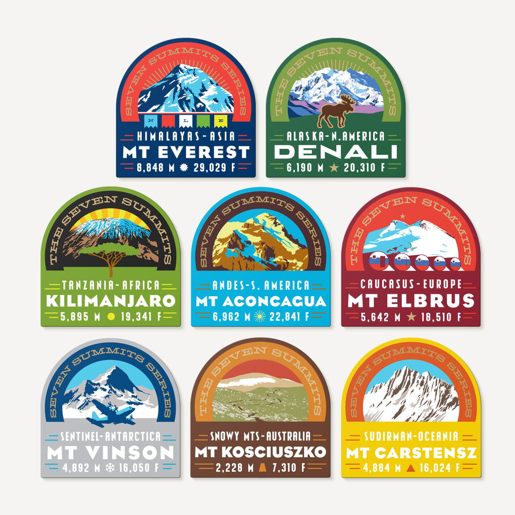 Seven Summits Stickers