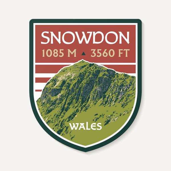 Snowdon Wales United Kingdom Mountain Travel Decal Sticker