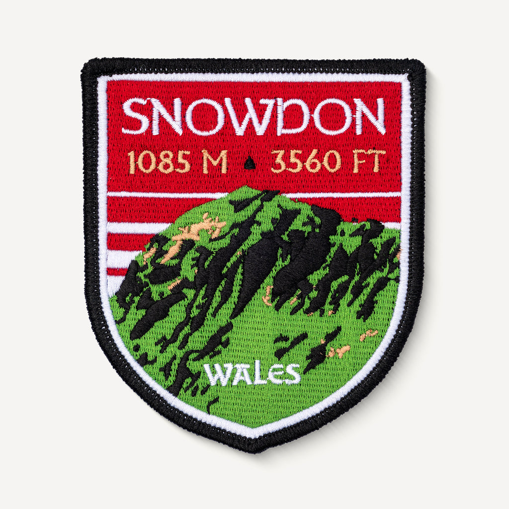 Snowdon Wales UK Embroidered Iron-on Patch